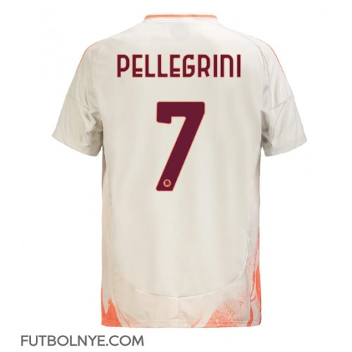 Camiseta AS Roma Lorenzo Pellegrini #7 Visitante Equipación 2024-25 manga corta